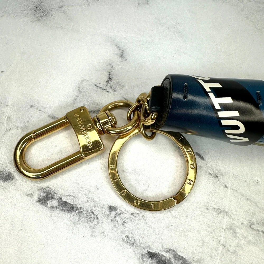 Louis Vuitton Race Collection Leather Tassel Bag Charm Key Holder key chain LV